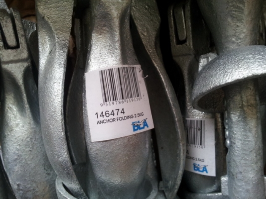 สมอเรือพับหุบได้FOLDING ANCHORSจากออสเตเรีย