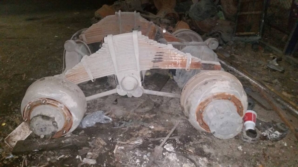 เพลา ฟูโซ่ 8 ตัน ขายยกชุดแหนบ เพลา โบกี้