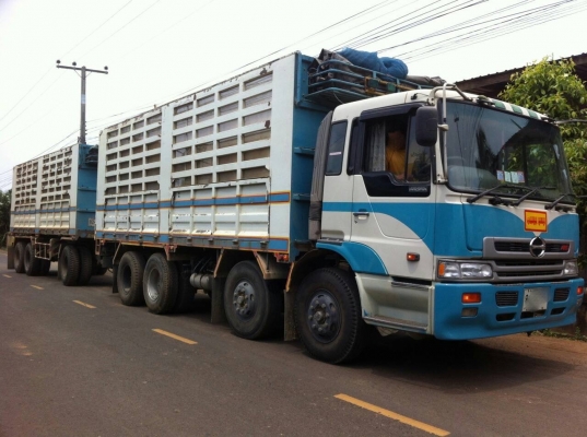 ขายรถพ่วงดัมพ์ HINO FN2KWE เครื่อง P11C-320 แรง ช่วงล่าง ZM8 น็อต 7 เกียร์เดินหน้า