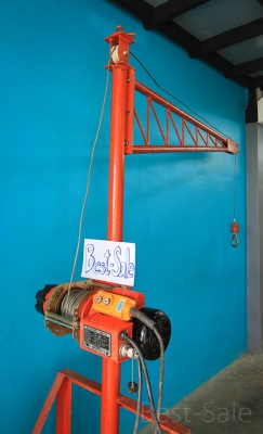 ขายถูก ครบชุด !! รอกสลิงไฟฟ้า ยกได้ 300 KG + ขาตั้งเครน