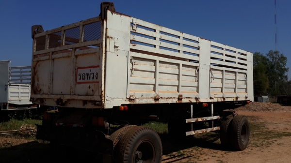 ขายด่วนลูกพ่วงสองเพลาดั้มปี46สภาพพร้อมใช้ราคาเบาๆโทร0843923995