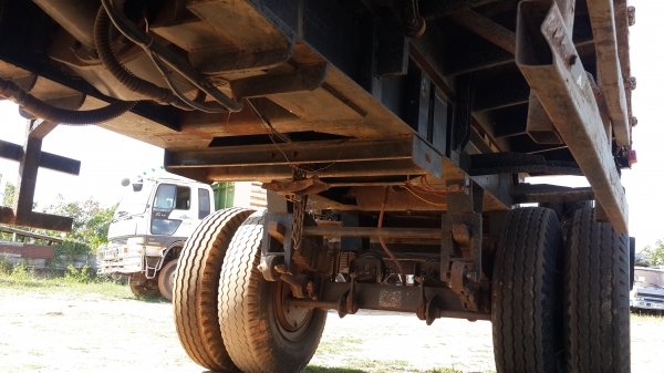 ขายด่วนลูกพ่วงสองเพลาดั้มปี46สภาพพร้อมใช้ราคาเบาๆโทร0843923995