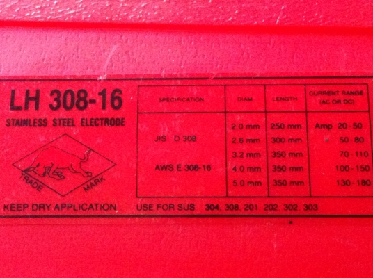 (เส้นละ5บาท)ลวดเชื่อมสแตนเลส ยี่ห้อ YOGO ขนาด 3.2 มม. ยาว 350 มม.ใช้เชือ่มสแตนเลส หรือเหล็กห่อ เหล็กทนแรงสูงต่างๆ