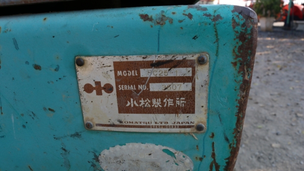 รถขุด Komatsu PC25-1 เก่าไทย