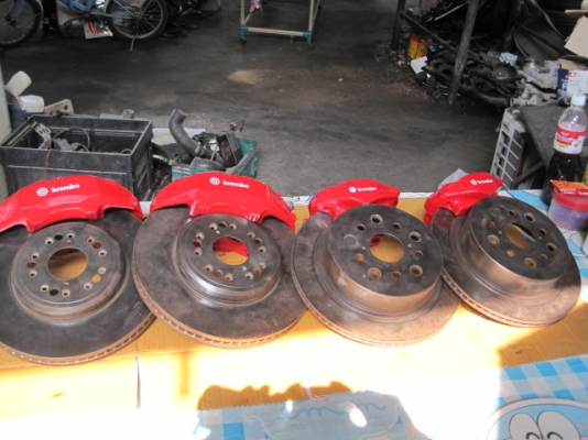 เบรคซิ่ง 3UZ 4port หน้า หลัง พร้อมจานเบรค