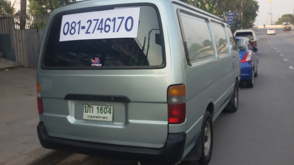 toyota Hiace รถตู้บรรทุก  081-2746170