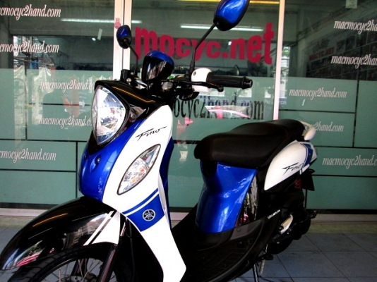 Fino i ลายสปร์อต  สีขาวนํ้าเงิน รถเดือน ตุลาคม ปี 56 ไมล์ 9 พันโล แถม 2 รายการ 25900