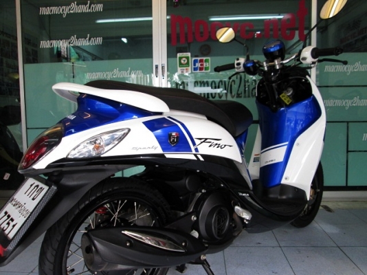 Fino i ลายสปร์อต  สีขาวนํ้าเงิน รถเดือน ตุลาคม ปี 56 ไมล์ 9 พันโล แถม 2 รายการ 25900