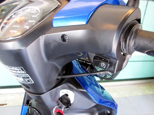 wave 110 i (สตาร์ทมือ) สีนํ้าเงินดำ รุ่นใหม่ ลายใหม่ล่าสุดโฉมปัจจุบัญ รถเดือน ม.ค. ปี57 ไมล์ 3 พันโล รถใหม่ๆ แถม 2 รายการ 30900