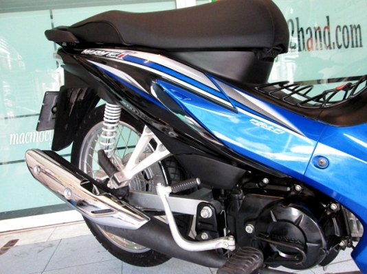 wave 110 i (สตาร์ทมือ) สีนํ้าเงินดำ รุ่นใหม่ ลายใหม่ล่าสุดโฉมปัจจุบัญ รถเดือน ม.ค. ปี57 ไมล์ 3 พันโล รถใหม่ๆ แถม 2 รายการ 30900