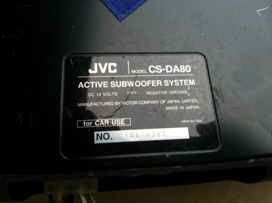 Sub Box JVC CS-DA80 มือสองญี่ปุ่น Sub Box JVC CS-DA80 มือสองญี่ปุ่น