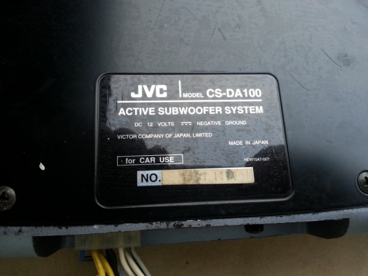 Sub Box JVC CS-DA100 มือสองญี่ปุ่น