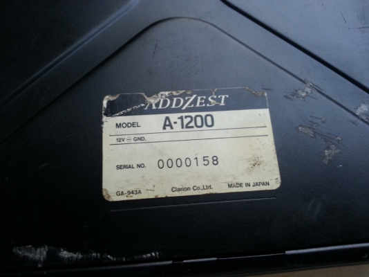 แอมป์ 2CH x 60W ของ Addzest Clarion มือสองญี่ปุ่น