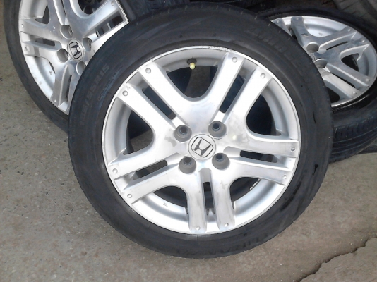 แม๊ก HONDA พร้อมยาง 185/55R15 BRIDGEATONE TURANZA TEL.081-427-3941