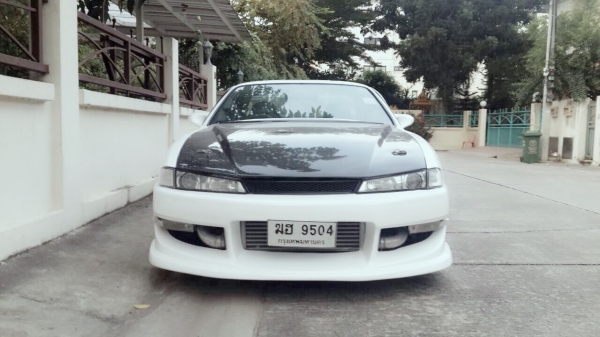 ขายsilvia s14 sr20det MT หน้าเหยี่ยวแท้ ปี98 สีขาว