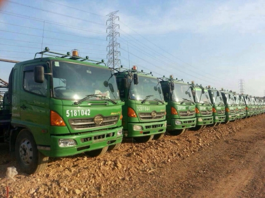 ขายรถบรรทุก 6 ล้อใหญ่รถขยะ HINO MEGA 220 แรงม้าปี 2551 มี 40 คันราคาคันละ 700000 จัดไฟแนนซ์ได้เต็ม