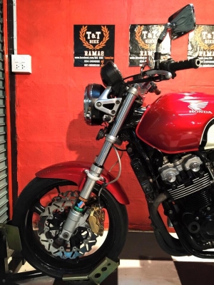 T&amp;T BIKE RAMA2 ทะเบียนแท้ๆ 139000 ฿HONDA CB400 ปี2001 V-TEC1 รถสวยกริป ทะเบียนแท้ สมอ.โอนขนส่งเลขสวยตอง333คับภาษี พรบ.หมด58 ป้าย กทม.สภาพดี เทคเปิด