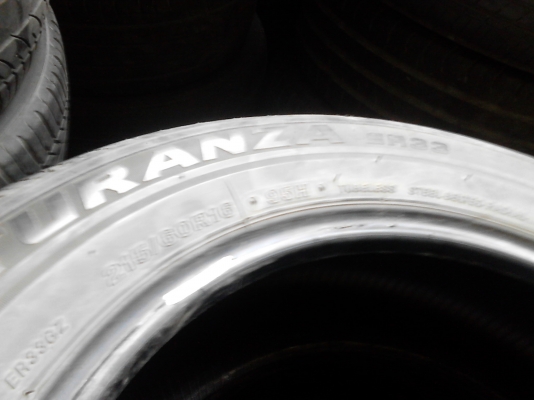 215/60R16 BRIDGESTONE TURANZA ER33 MADE IN THAILAND ชุด 4 เส้น TEL.081-427-3941 215/60R16 BRIDGESTONE TURANZA ER33 MADE IN THAILAND ชุด 4 เส้น TEL.081-427-3941