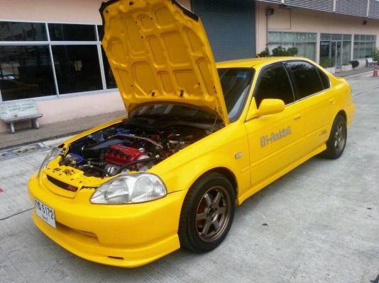ขายCIVIC EK เครื่องVTEC+MT ติดLPGหัวฉีด ล้อTE37 ดิส4ล้อ กรองSIMOTA ท้ายDOMANI รถสวย มีเสน่ห์คับ
