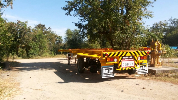 รถเทรลเลอร์ นำลาภ มงคลสยาม หางก้างปลา 40 ฟุต 3เพลานำลาภ ใหม่