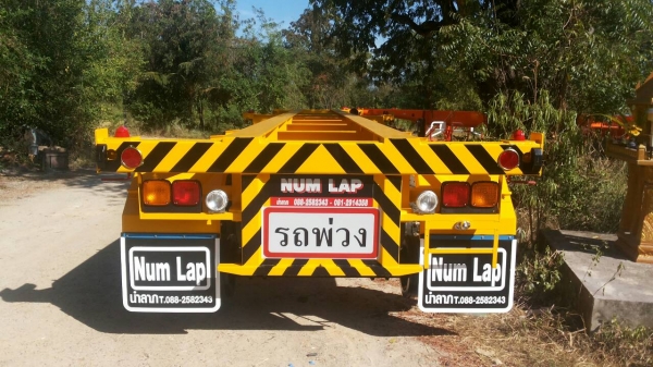 รถเทรลเลอร์ นำลาภ มงคลสยาม หางก้างปลา 40 ฟุต 3เพลานำลาภ ใหม่