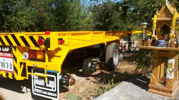 รถเทรลเลอร์ นำลาภ มงคลสยาม หางก้างปลา 40 ฟุต 3เพลานำลาภ ใหม่