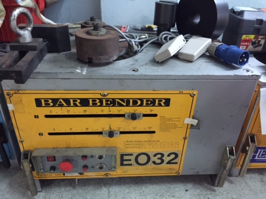 จำหน่ายเครื่องดัดเหล็ก 6-32 มิล มือสอง สภาพ 70\% เครื่องทำงานปกติ อุปกรณ์ครบชุด