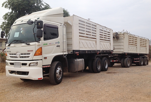 รถเจ้าของฝากขาย HINO MEGA 344 ซีรีส์500 HI-Speed ปี 53 พร้อมลูกพ่วงสามมิตร ปี 56 ไมล์ 2แสน