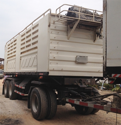 รถเจ้าของฝากขาย HINO MEGA 344 ซีรีส์500 HI-Speed ปี 53 พร้อมลูกพ่วงสามมิตร ปี 56 ไมล์ 2แสน