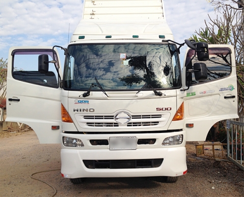 รถเจ้าของฝากขาย HINO MEGA 344 ซีรีส์500 HI-Speed ปี 53 พร้อมลูกพ่วงสามมิตร ปี 56 ไมล์ 2แสน