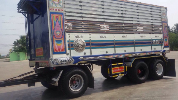 ขายรถพ่วงดัมพ์แม่ลูก HINO 3M เครื่อง P11C-320 แรง เกียร์อิตั้น กระบะมิเนียมอู่สหกิจ แม่ 12 ล้อ ลูก 3 เพลา