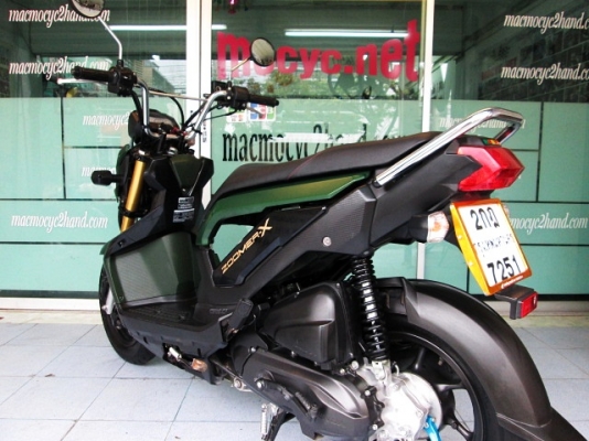 ZOOMER ตัวท็อป combibrake สีเขียวดำ รถเดือน กุมภาพันธ์ ปี 57 ไมล์ 4131โล ของแถม 2 รายการ 39900