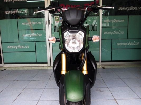 ZOOMER ตัวท็อป combibrake สีเขียวดำ รถเดือน กุมภาพันธ์ ปี 57 ไมล์ 4131โล ของแถม 2 รายการ 39900