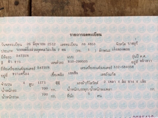 เปิดขายอีกครั้ง Datsun B10 ขอราคานี้ครับ รายระเอียดข้างใน เปิดขายอีกครั้ง Datsun B10 ขอราคานี้ครับ รายระเอียดข้างใน