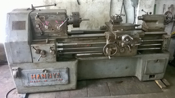 ขายด่วนๆถูกๆ 75,000 บาท เครื่องกลึงนำเข้าจากญี่ปุ่น HANNYA ขนาด 6.5 ฟุต