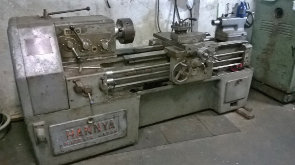 ขายด่วนๆถูกๆ 75,000 บาท เครื่องกลึงนำเข้าจากญี่ปุ่น HANNYA ขนาด 6.5 ฟุต