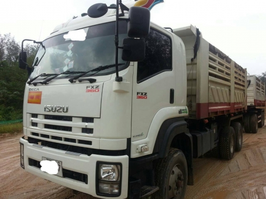 ขายisuzu deca 360 พ่วงแม่ลูกดั้มสามมิตร ปี55 ขาย2750000