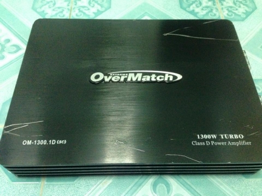 แอมป์คลาสดี OVERMATCH มือสองสภาพดีเดิมๆไม่เคยซ่อมเบสดีมาก ขับซับ10โครงหล่อได้ ขาย 2750 บาท