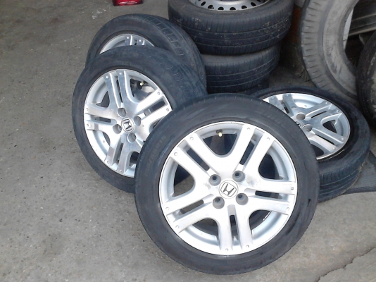 แม๊ก HONDA พร้อมยาง 185/55R15 BRIDGEATONE TURANZA TEL.081-427-3941