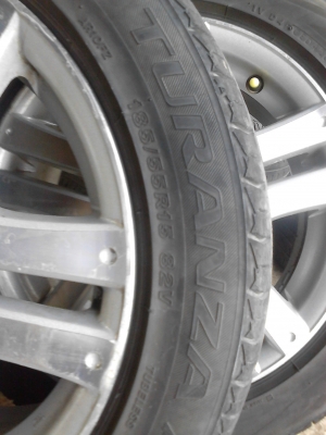 แม๊ก HONDA พร้อมยาง 185/55R15 BRIDGEATONE TURANZA TEL.081-427-3941 แม๊ก HONDA พร้อมยาง 185/55R15 BRIDGEATONE TURANZA TEL.081-427-3941