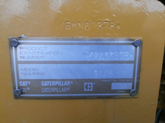 ขายรถตักล้อยางCAT 924 F