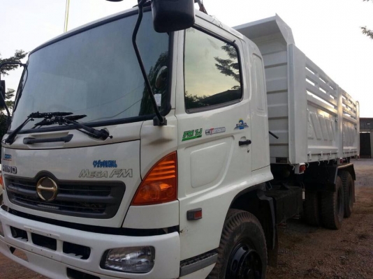 ขายรถสิบล้อ hino Mega FM1J 260แรง ดั้มสามมิตร มีระบบลากพ่วงรถเดิมบาง ราคาต่อรองได้