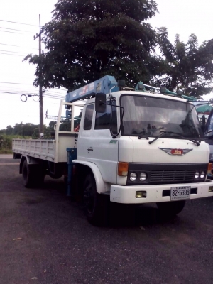 ขายรถบรรทุกหกล้อติดเครน HINO GD176 เครื่อง EH700-168 แรง ปี 31 ติดเครน 3 ตัน ทะเบียนพร้อม