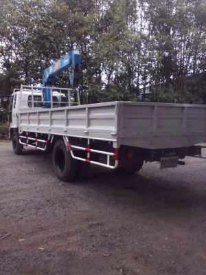 ขายรถบรรทุกหกล้อติดเครน ISUZU FRR12LA เครื่อง 6BG1-175 แรง ปี 43 ติดเครน 3 ตัน ทะเบียนพร้อม