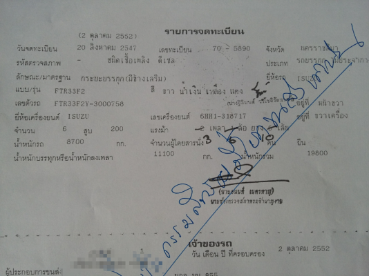 ขายรถ 10 ล้อ ISUZU เดก้า 200 แรง / 1 เพลา รถร่องไม่ดั้ม