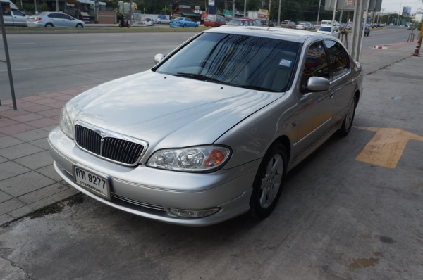 NISSAN CEFIRO A33 ปี 2002 ติดแก็ส LPG หัวฉีด รถสวย ARIBAG คู่ เบรค ABS เครื่องเดิมๆ ช่วงล่างดี เบาะหนังปรับไฟฟ้าคู่หน้า แอร์เย็น ล้อ MAX กรจะไฟฟ้า เบาะสภาพสวย สีสวย รถพร้อมใช้งาน จัดไฟแนนได้