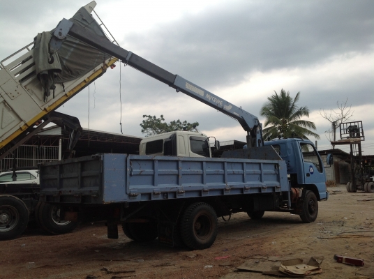 ขายสด- ผ่อน  หกล้อ ISUZU  พร้อมเครน 3 ตัน  พร้อมใช้ เอกสาร ม.79