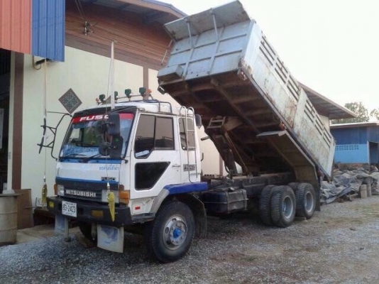 ขายรถบรรทุกสิบล้อดัมพ์ MITSUBISHI MA เครื่องเดิม 6D16-195 แรง 10 เกียร์ เบรคใหญ่