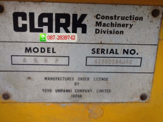 ขายรถตักล้อยาง CLARK รุ่น 45 BP