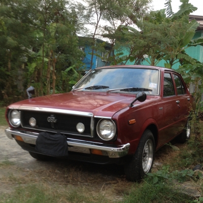 ขายtoyota ke30 สีแดง4ประตู ไมลเหลียม เครือง4k5เกียร์ แก็ส100\% เครืองดีช่วงล่างดีไม่ผุสีพอใด้มีแอร์ พร้อมขับ ทะเบียนกทม พร้อมโอน 1พวงมาลัยไม้momo 13นิ้ว 2กระจกกระสุน1คู่ 3วิทยุ cd USB 4แม็กแท้ลายรังผึง ขอบ13กว้าง6นิ้ว ยางbridgestone175 70 13 5ท่อสแตนเลส ni